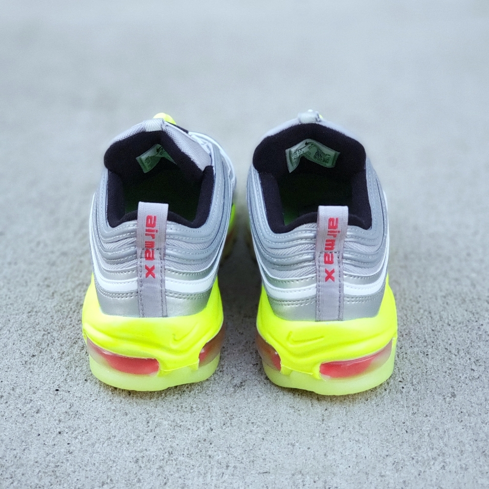Nike Air Max 97 RFT Women's Silver Yellow Shoes - Picture 5 of 10